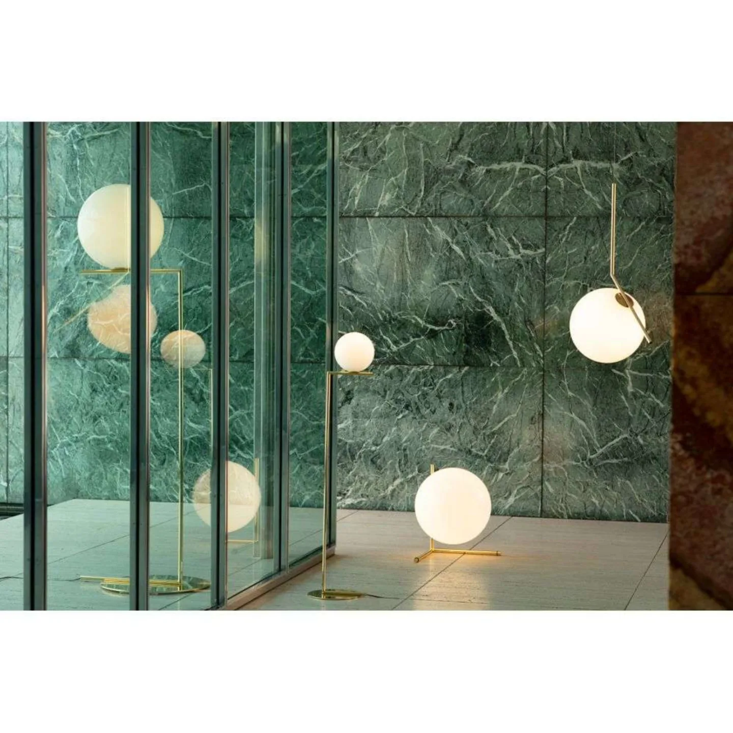 IC T3 Tischleuchte Brass - Flos - Wohnzimmer - Metall