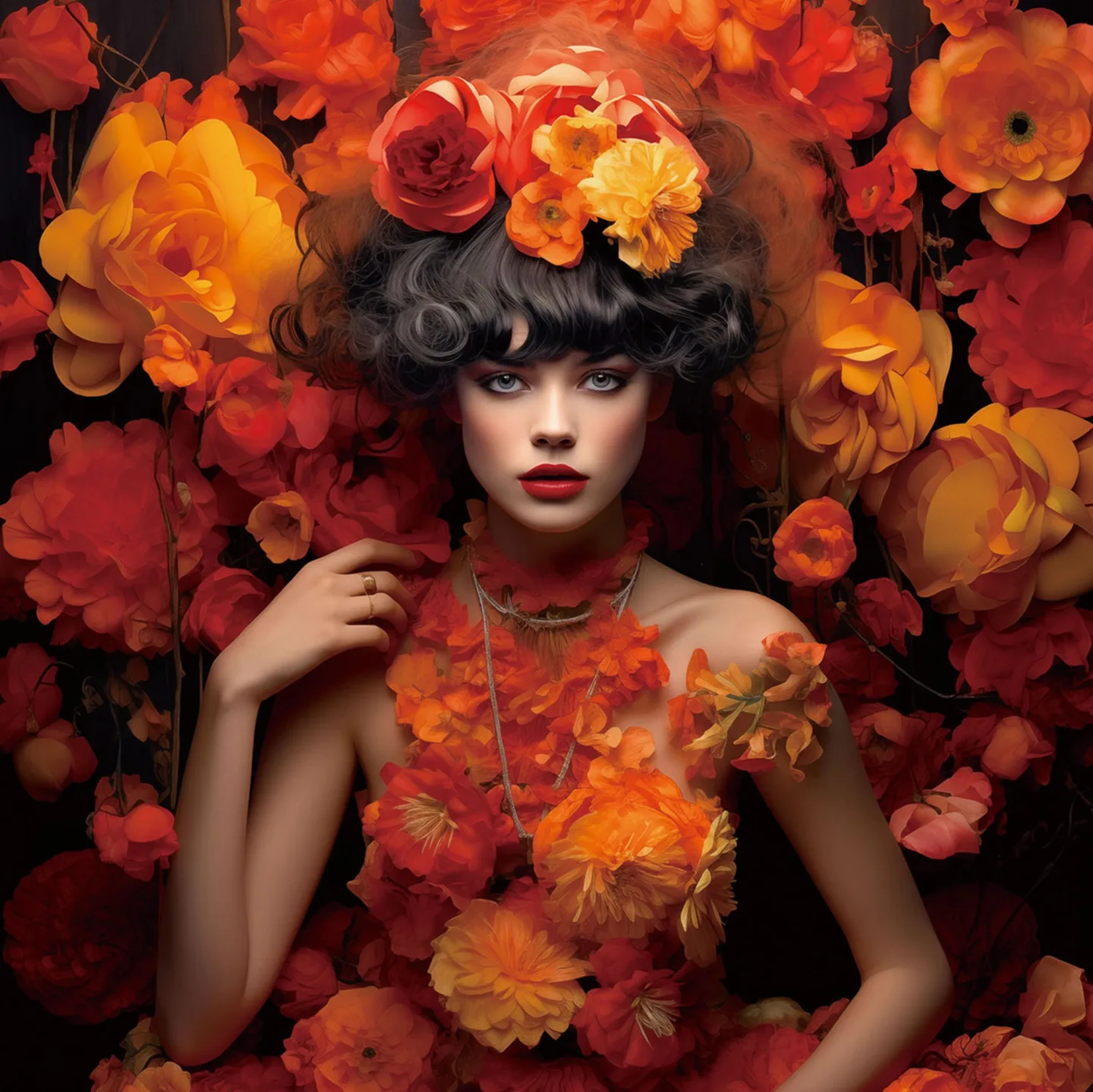 image LAND Glasbild Orange Flower Beauty | Schubiger Möbel