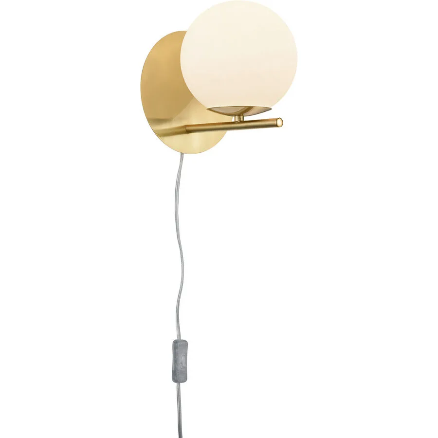 Wandlampe Reya Metall 18 cm 20.6 cm - Farbe: messing matt