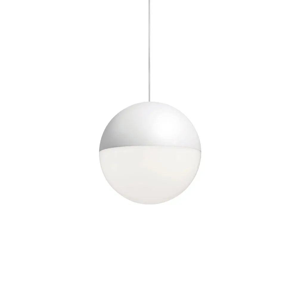 Flos String Light Sphere Pendelleuchte Weiß, 22 m Kabel
