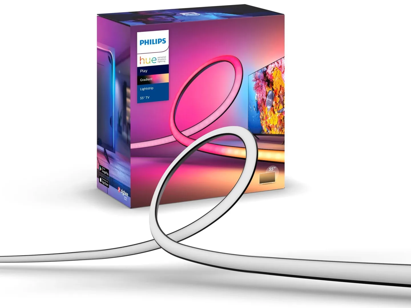 Alltron LED Stripe Play Gradient Lightstrip 75" Weiss | Schubiger Möbel