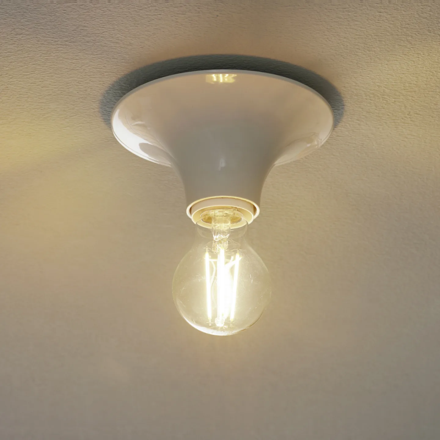 Teti Deckenleuchte/Wandleuchte Weiß - Artemide - Wohnzimmer - Design - Kunststoff - Rund