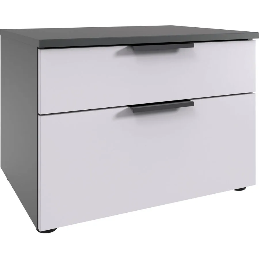 Kommode Sanko Weiss/graphit Holzwerkstoff B 54 H 39 cm