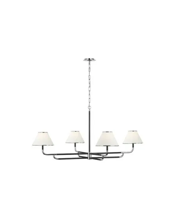 Rigby Grande Chandelier Polished Nickel