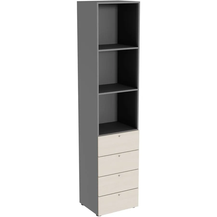 Regal Window anthrazit Holzwerkstoff B 41 cm H 179.7 cm - Möbel Konfigurator: Traummöbel individuell zusammenstellen