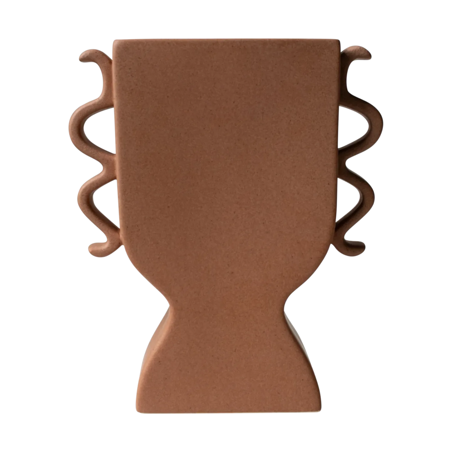 DBKD Flache Vase 25 cm Terracotta