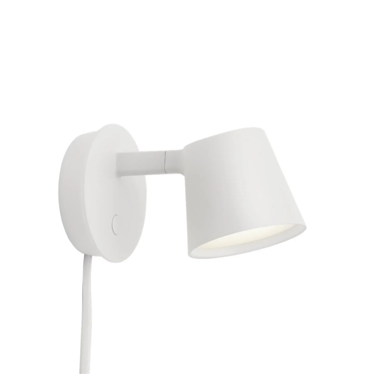 Tip Wandleuchte White - Muuto - Wohnzimmer - Aluminium