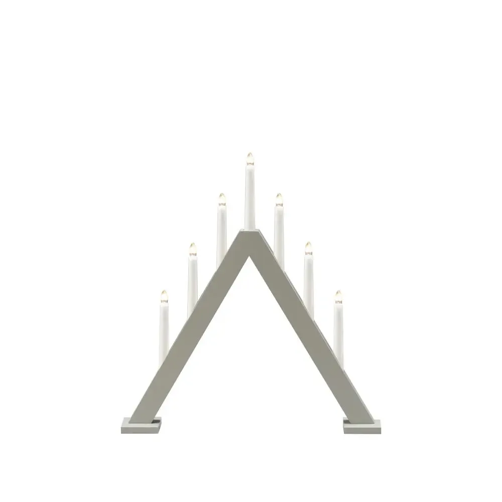 Konstsmide - Elljusstake 7ljus - Adventsljusstake - Grå