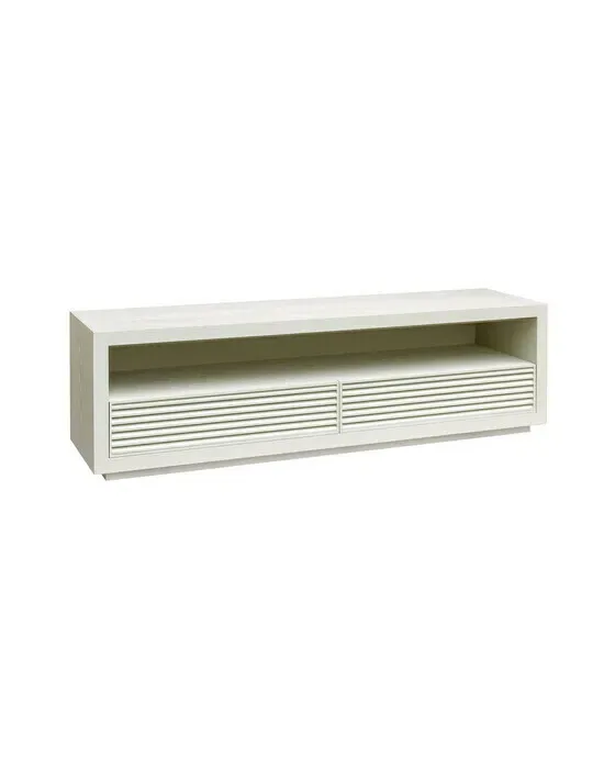 Hayden Media Bench Ivory Mist