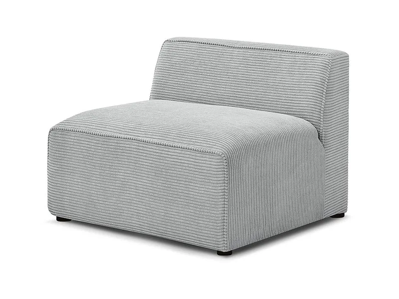 Modulare Sessel für Sofa BOBOCHIC MEGEVE Cord-Stoff hellgrau