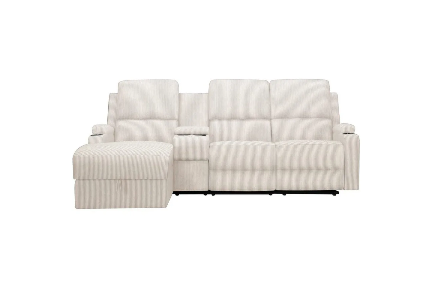 Dallas Reclinersoffa 3-sits - Vit