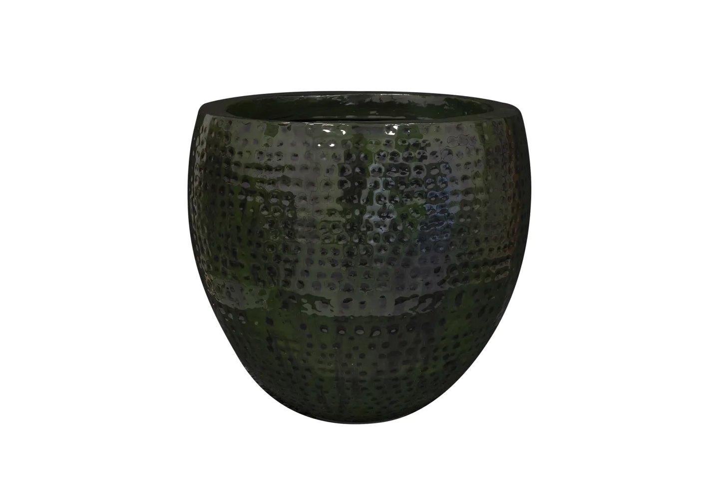 Decofinder Gefäss Thom, Metall, Waldgrün H: 37 cm | Schubiger Möbel