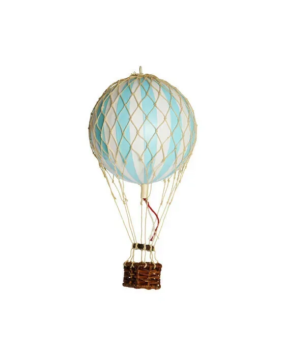 Floating The Skies Hot Air Ballon Light Blue