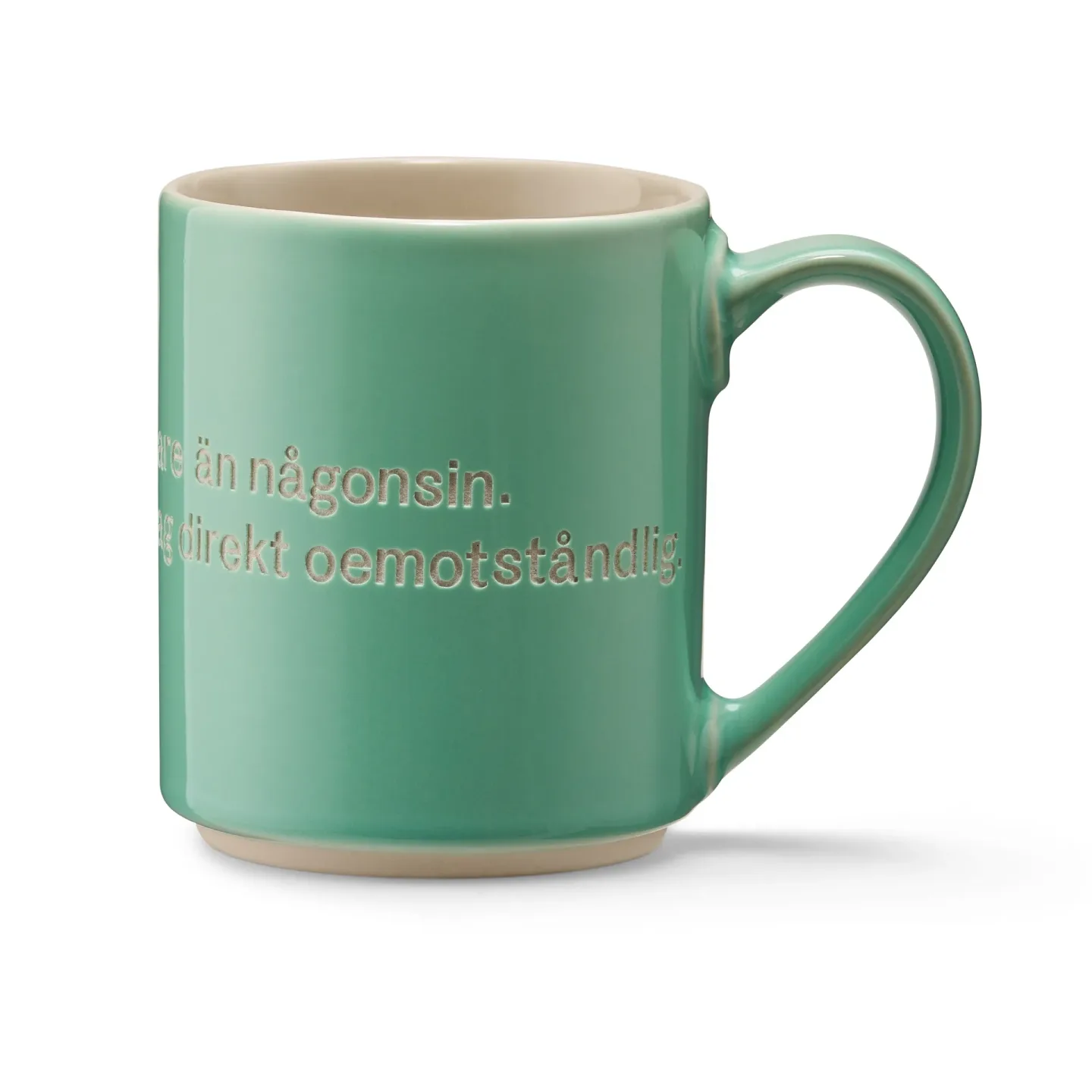 Design House Stockholm Astrid Lindgren mugg, jag är fräknigare svensk text