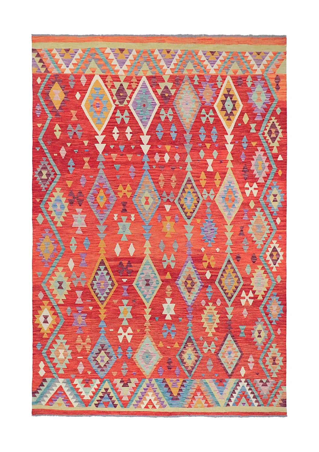 Orientalsk Teppe - Vegi Kelim Hand Woven - 203 x 299 cm (Størrelse: 203 x 299 cm)