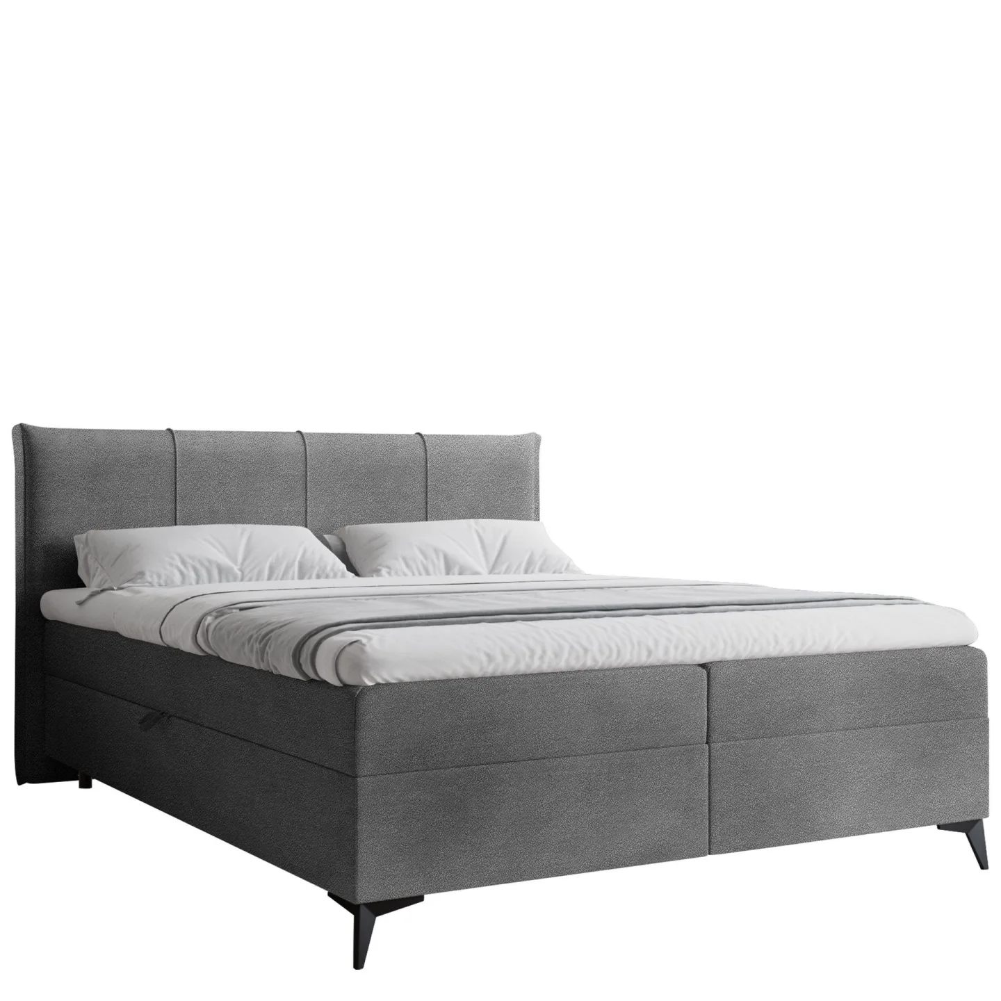 Thoros Komplett Sängpaket 180x200 cm Kontinentalsäng med Förvaring - Grå