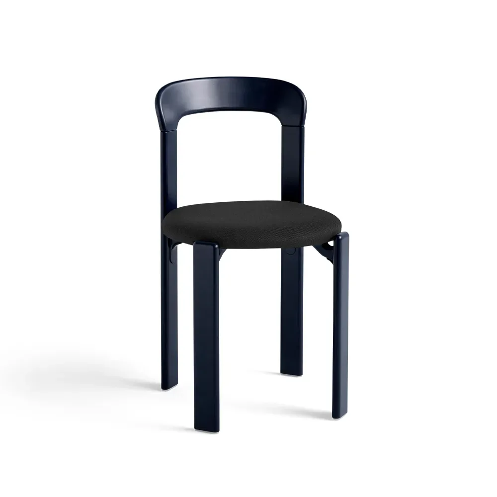HAY Rey gepolsterter Stuhl Steelcut trio 190 deep blue