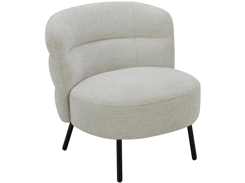 Sessel ENNIS Stoff hellgrau
