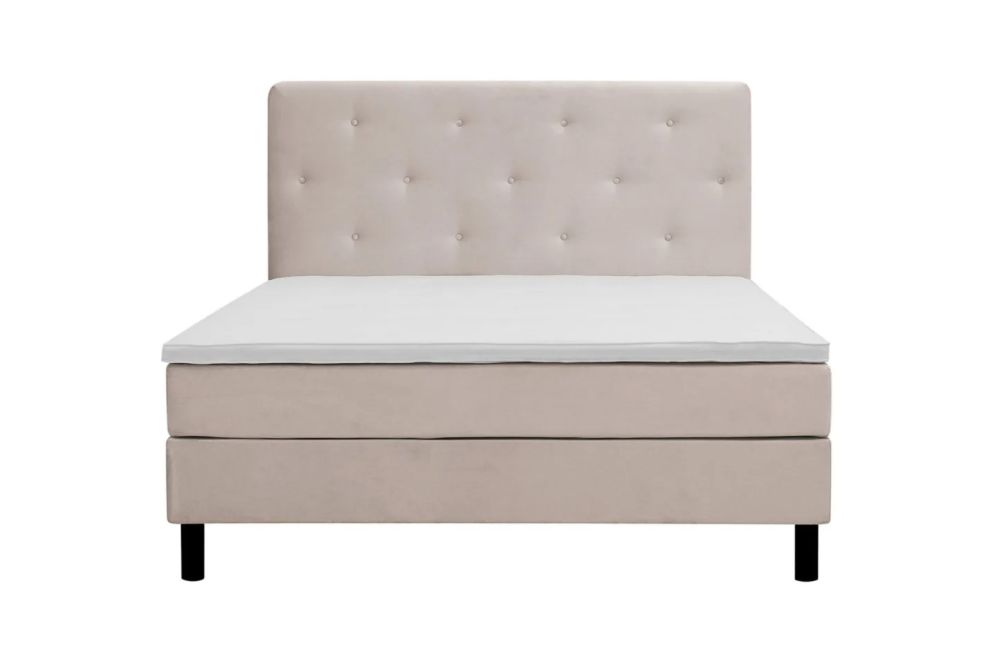 Dream Komplett Sängpaket 150x200 cm Assymetriska knappar - Beige