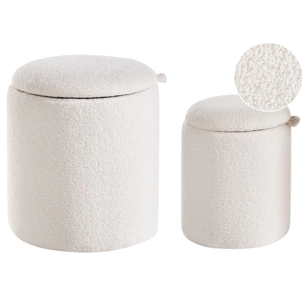 Puff Berea 2-pack - Vit