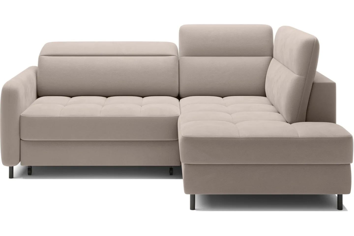 Masuo Bäddsoffa med Schäslong 3-sits - Beige