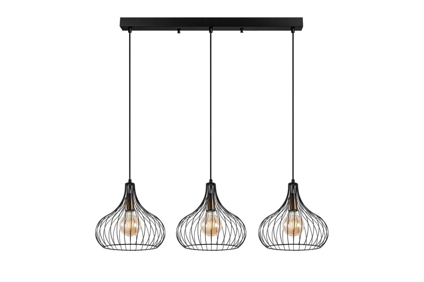 Taklampa Kiron Svart / Antik Tre - Svart