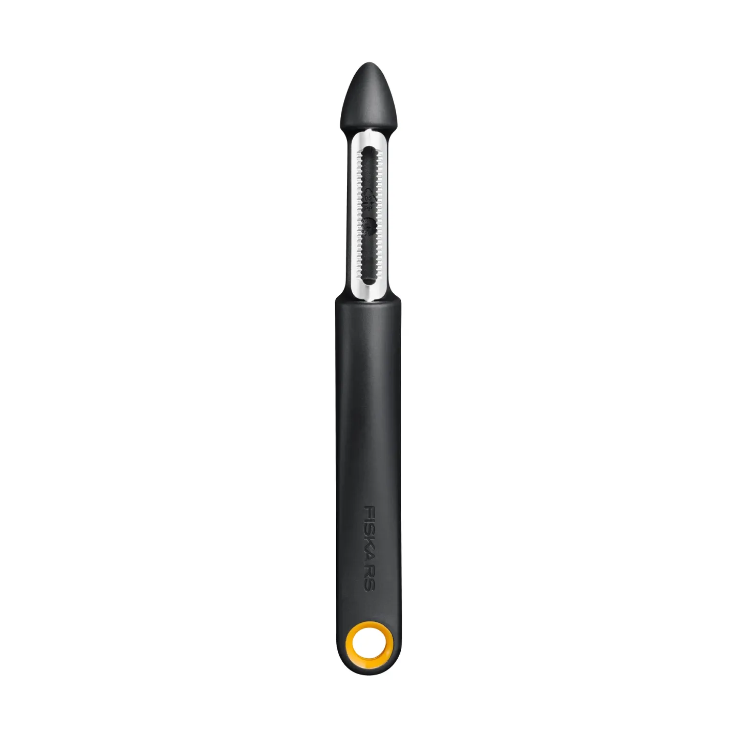 Fiskars Functional Form Sparschäler Schwarz, Obstschäler, bewegliche Klinge