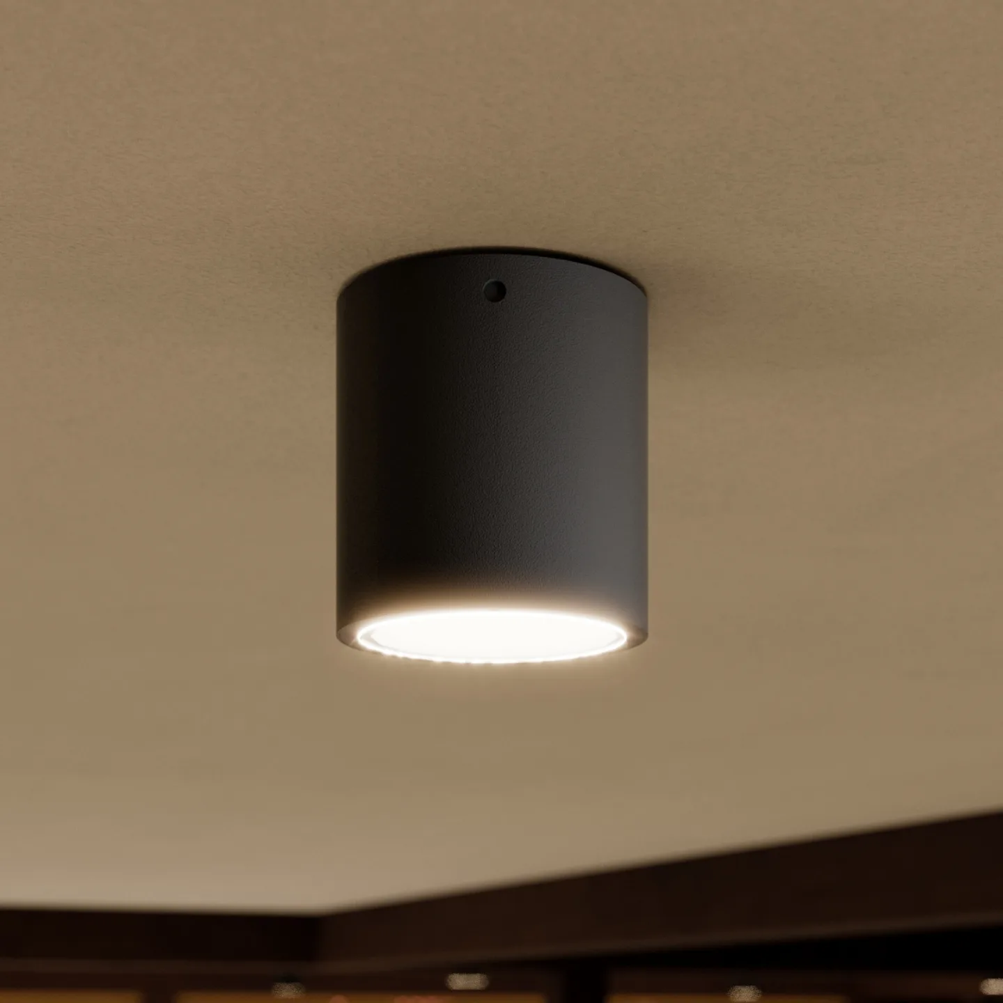 Meret Außen Deckenleuchte Graphite - Lucande - Balkon - Modern - Metall - Rund