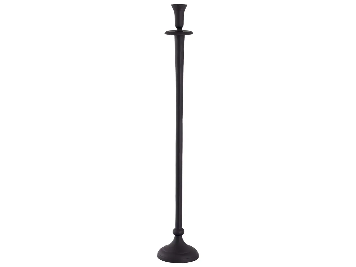 Decofinder Kerzenständer Aluminium Schwarz H: 78 cm | Schubiger Möbel