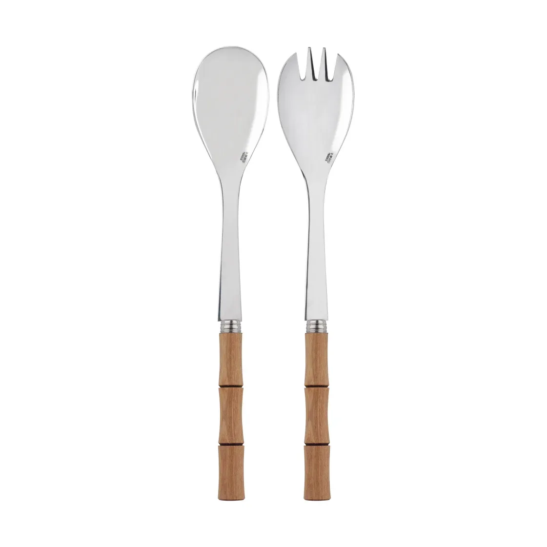 SABRE Paris Bamboo shape Salatbesteck 2-teilig Light wood laminated
