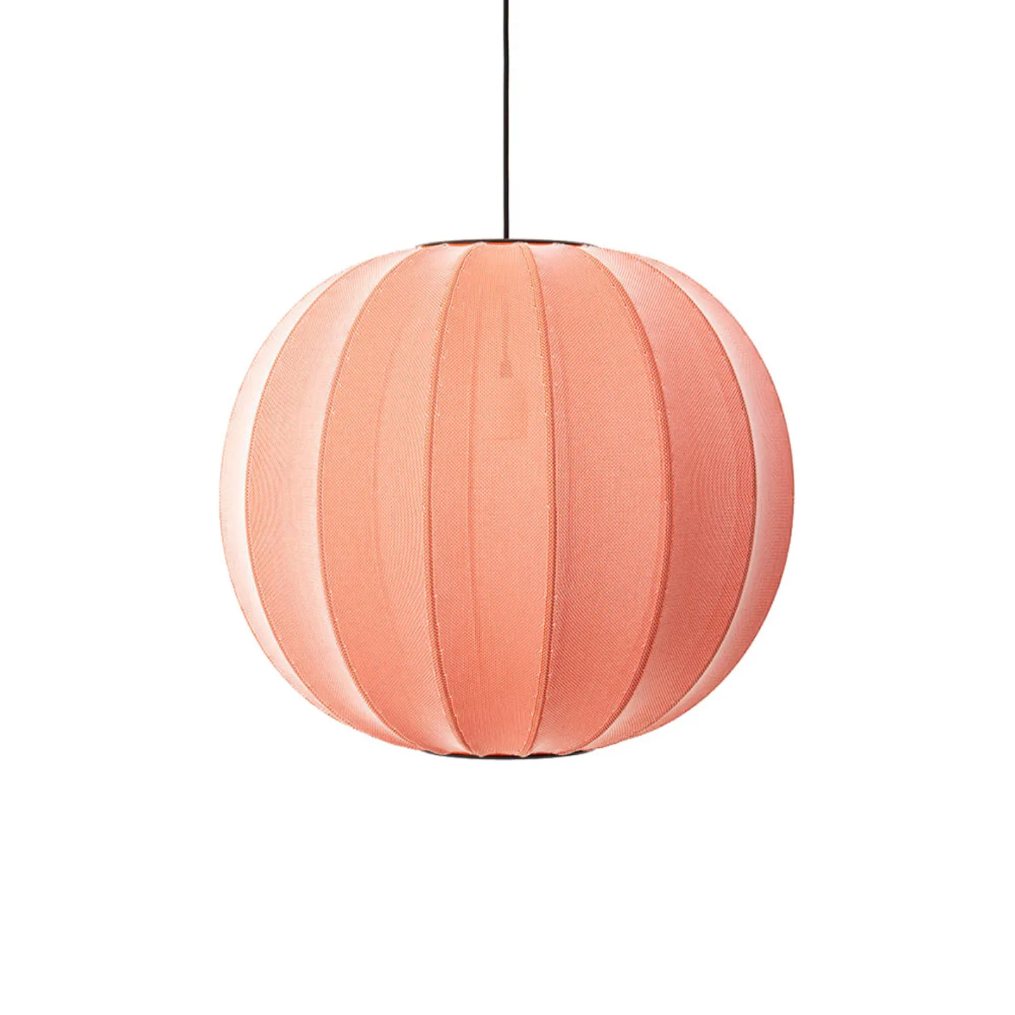 Knit-Wit 60 Round Pendelleuchte Coral - Made By Hand - Schlafzimmer - Aluminium