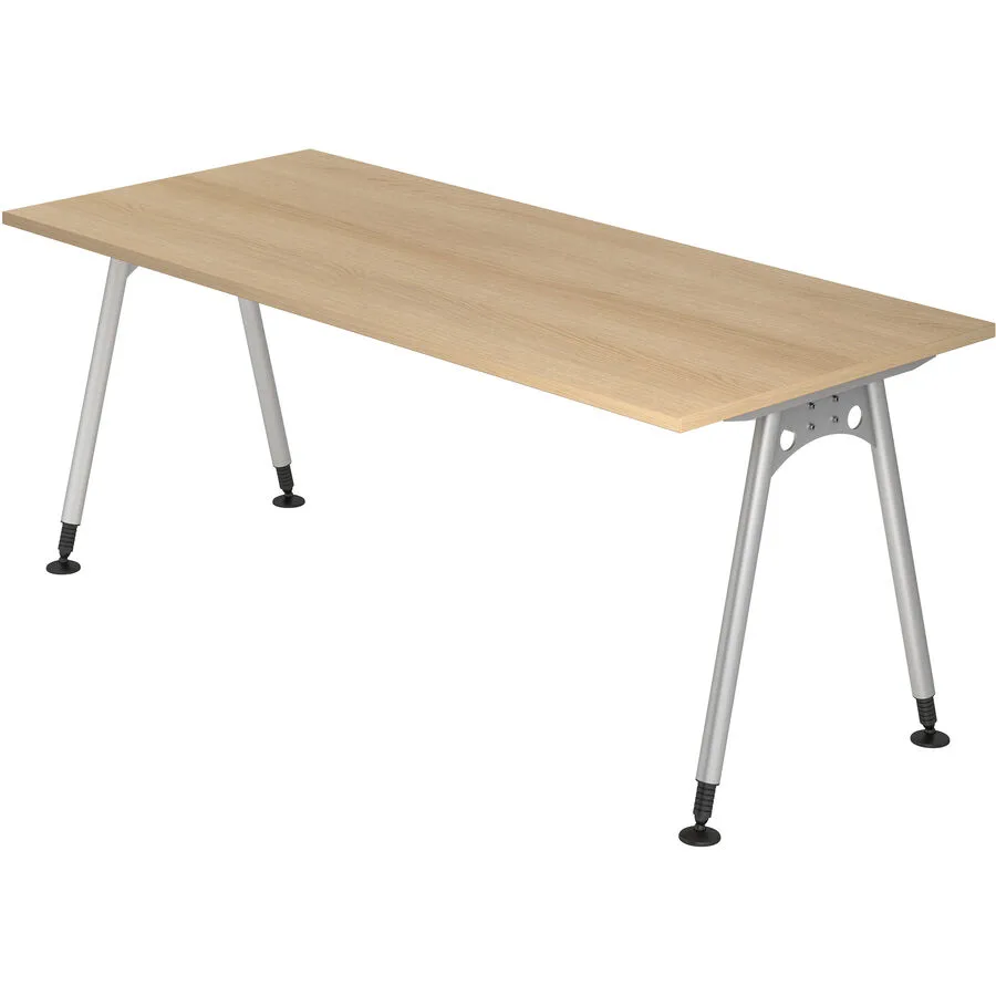 Schreibtisch Office eiche Holzwerkstoff B 180 T 80 cm