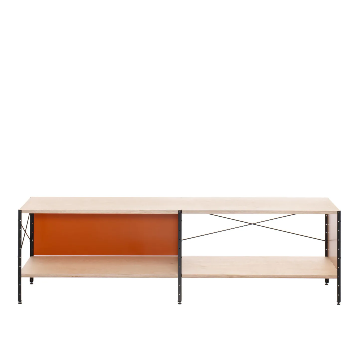 Vitra - Eames Storage Unit ESU hylla 1 hyllplan - Hyllor - Brun - Metall/Trä