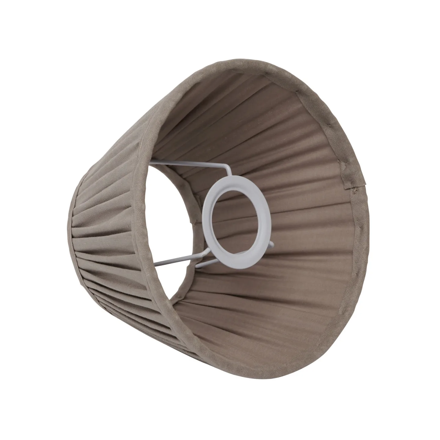 Ella lampskärm, grå, Ø 20 cm, linne – Watt & Veke - Design - Tyg / textil