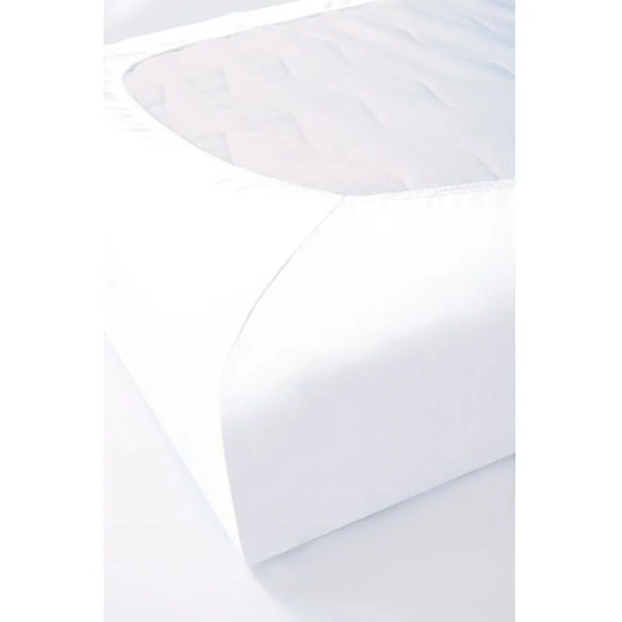 Living Home Molton Stretch white Baumwolle/Polyester 180 x 200 cm - Material: 80% Baumwolle 20% Polyester