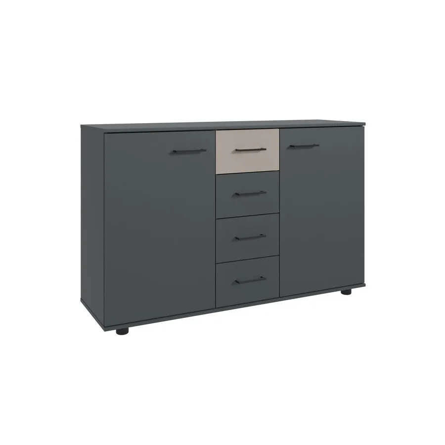 Kommode Tiby graphit Holzwerkstoff B 130 H 83 cm