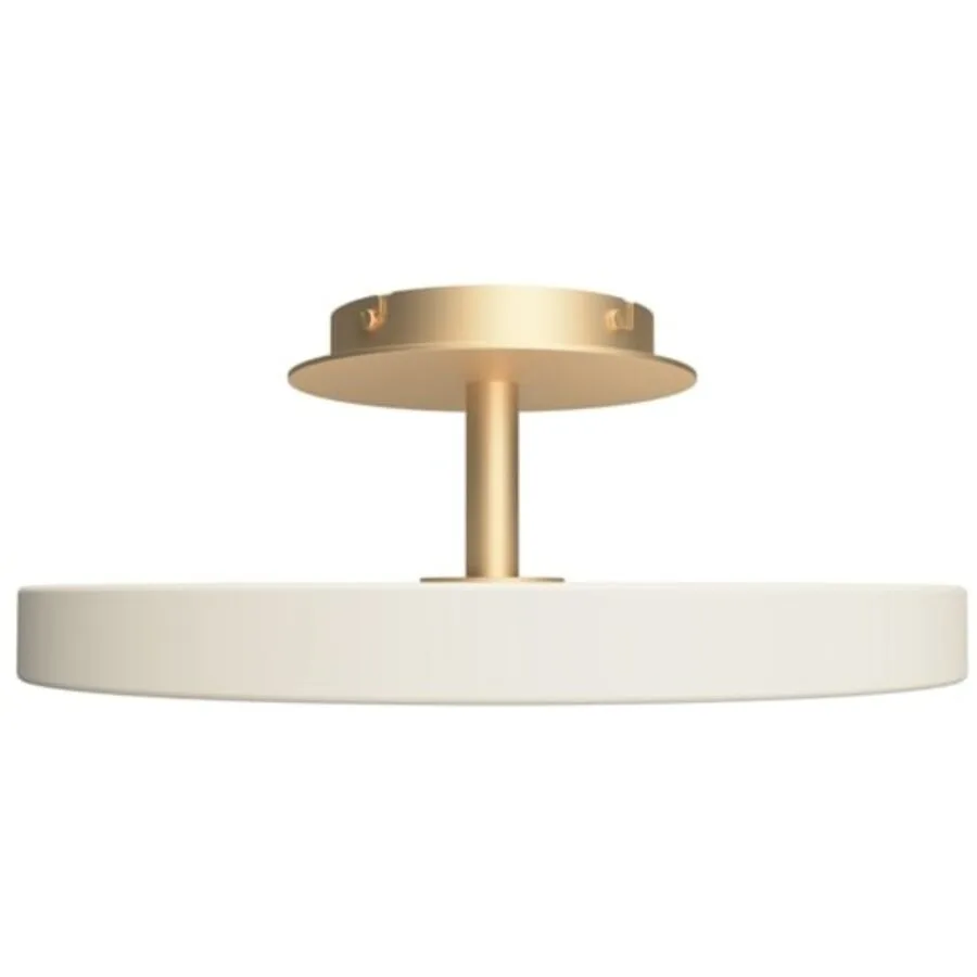 UMAGE Deckenlampe Asteria Stahl messing/weiss - LED - Lichtfarbe: Warmweiss - LED Energiesparlampen