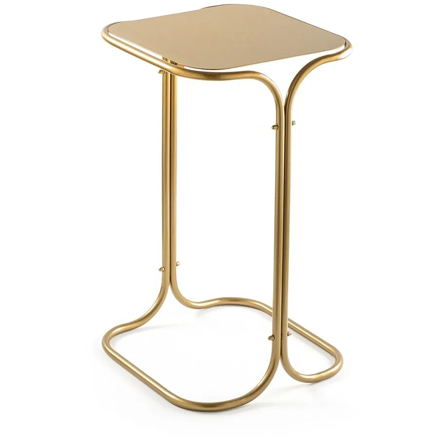 Beistelltisch Blank Gold Metall 30 cm