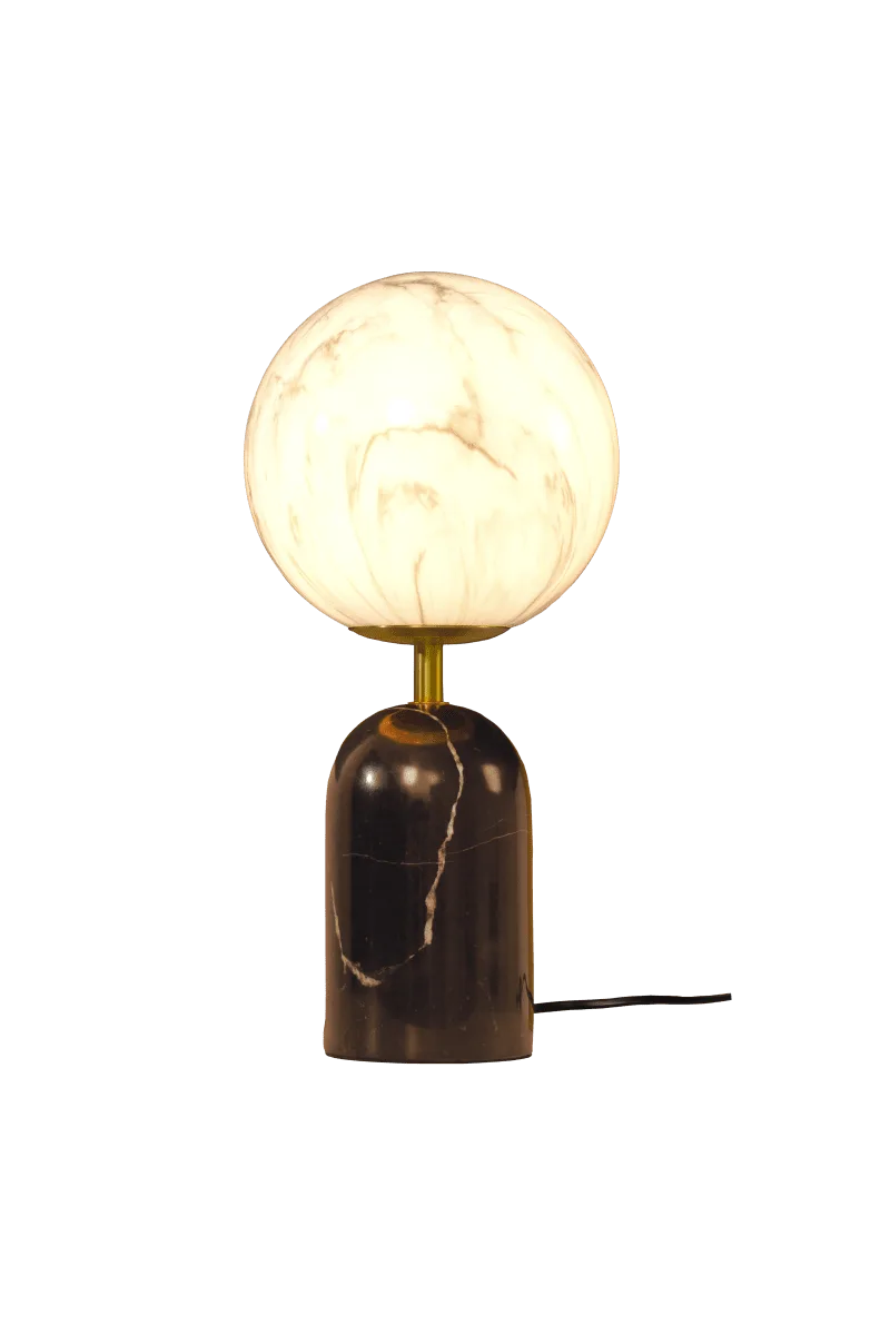 Aneta Lighting - Pierre 30cm - Bordslampa - Svart/vit