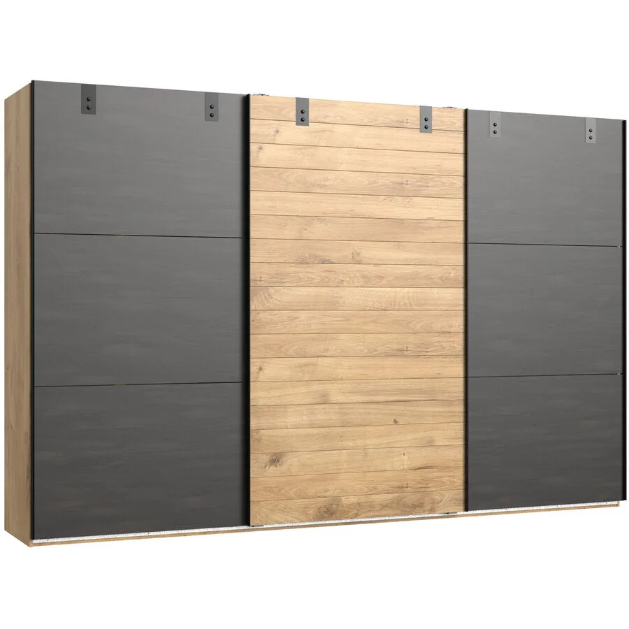 Kleiderschrank Demian Eiche Dekor Holzwerkstoff B 300 cm