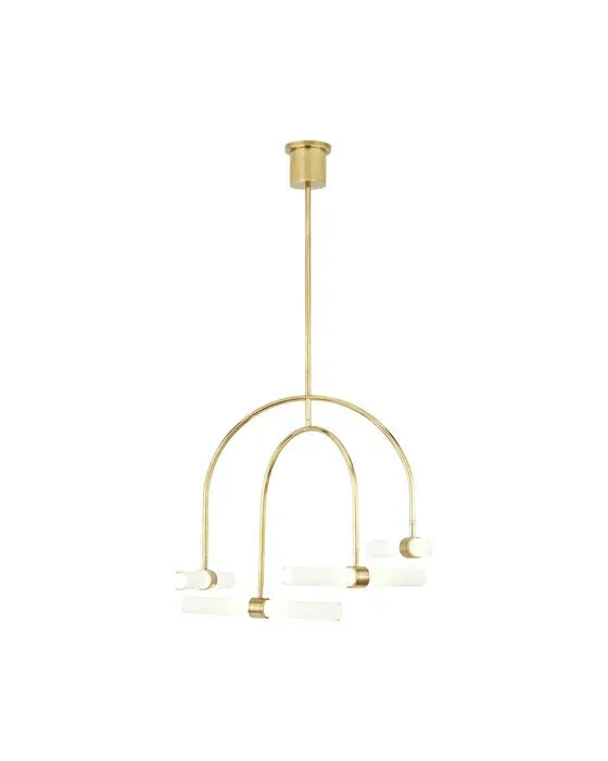 Calumn 4-Light Chandelier Natural Brass