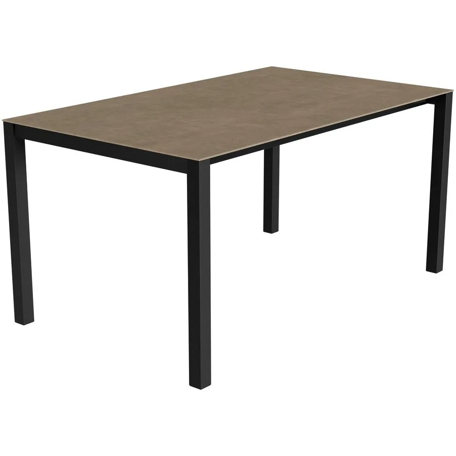 Gartentisch ausziehbar Campo Grande anthrazit / Terra Keramik/Stahl B 150 T 90 cm - Möbel Konfigurator: Traummöbel individuell zusammenstellen