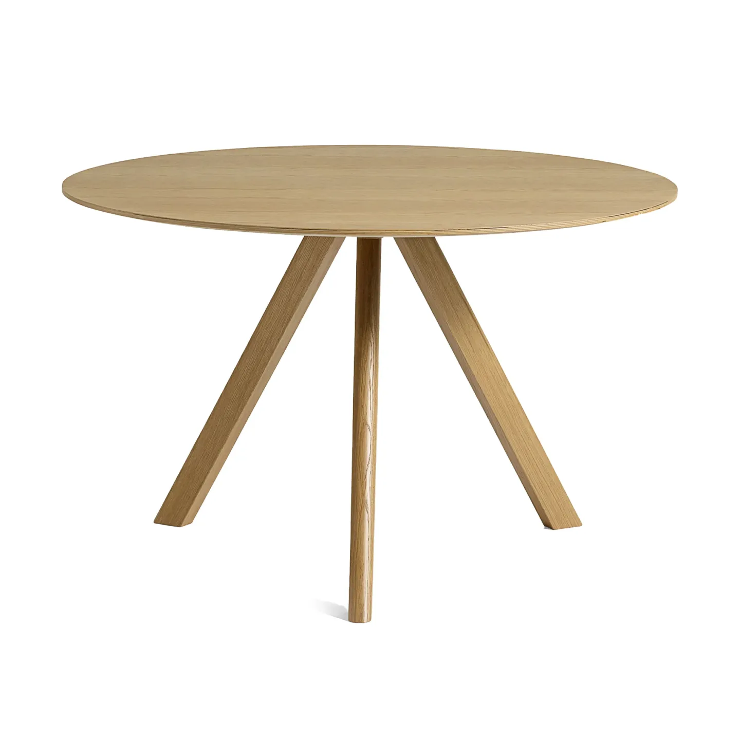HAY CPH20 2.0 matbord Ø120 cm Lacquered oak-oak veneer