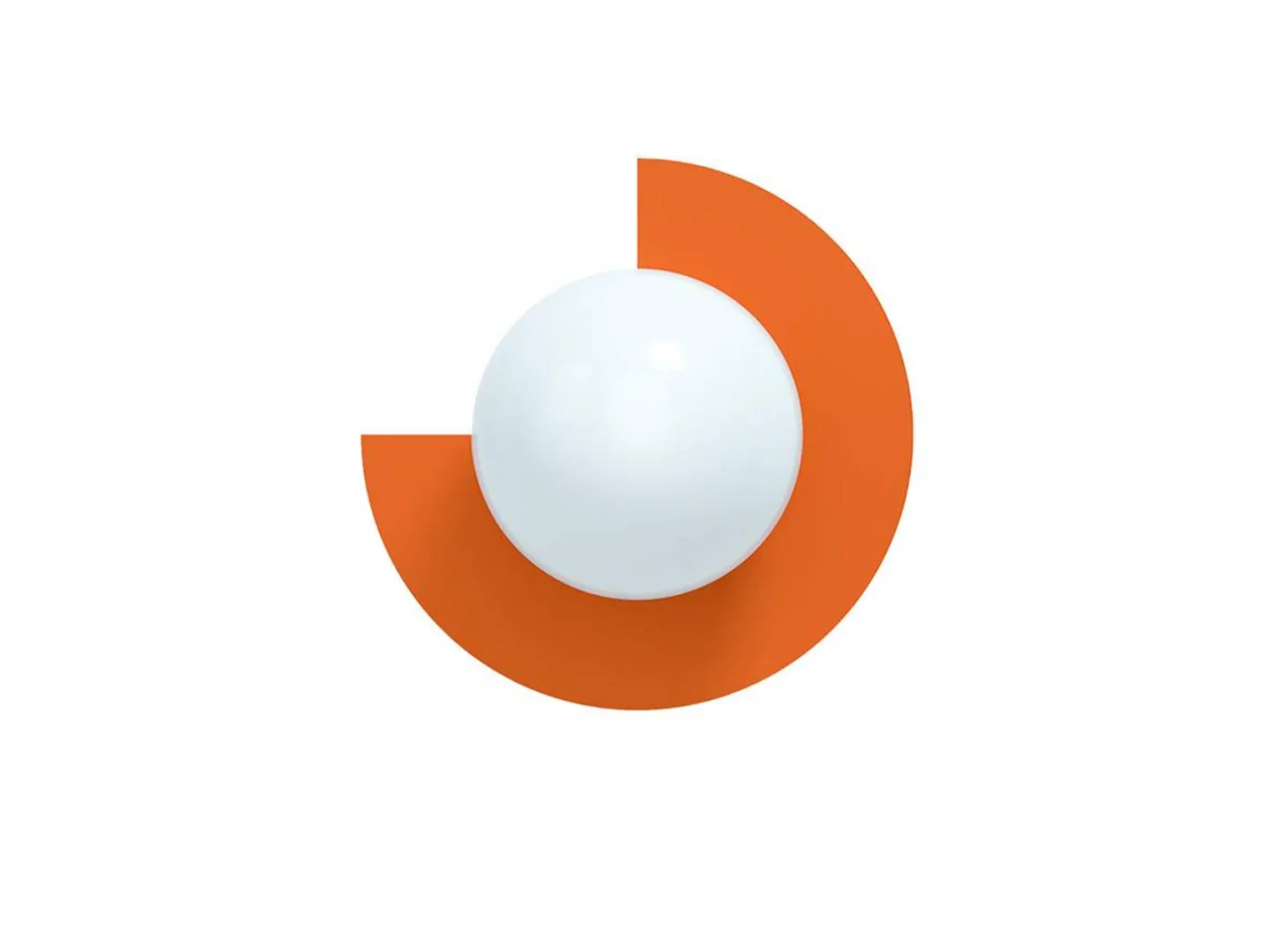 Candy Big Circle 270 L Wandleuchte, orange - Swedish Ninja - Wohnzimmer - Metall