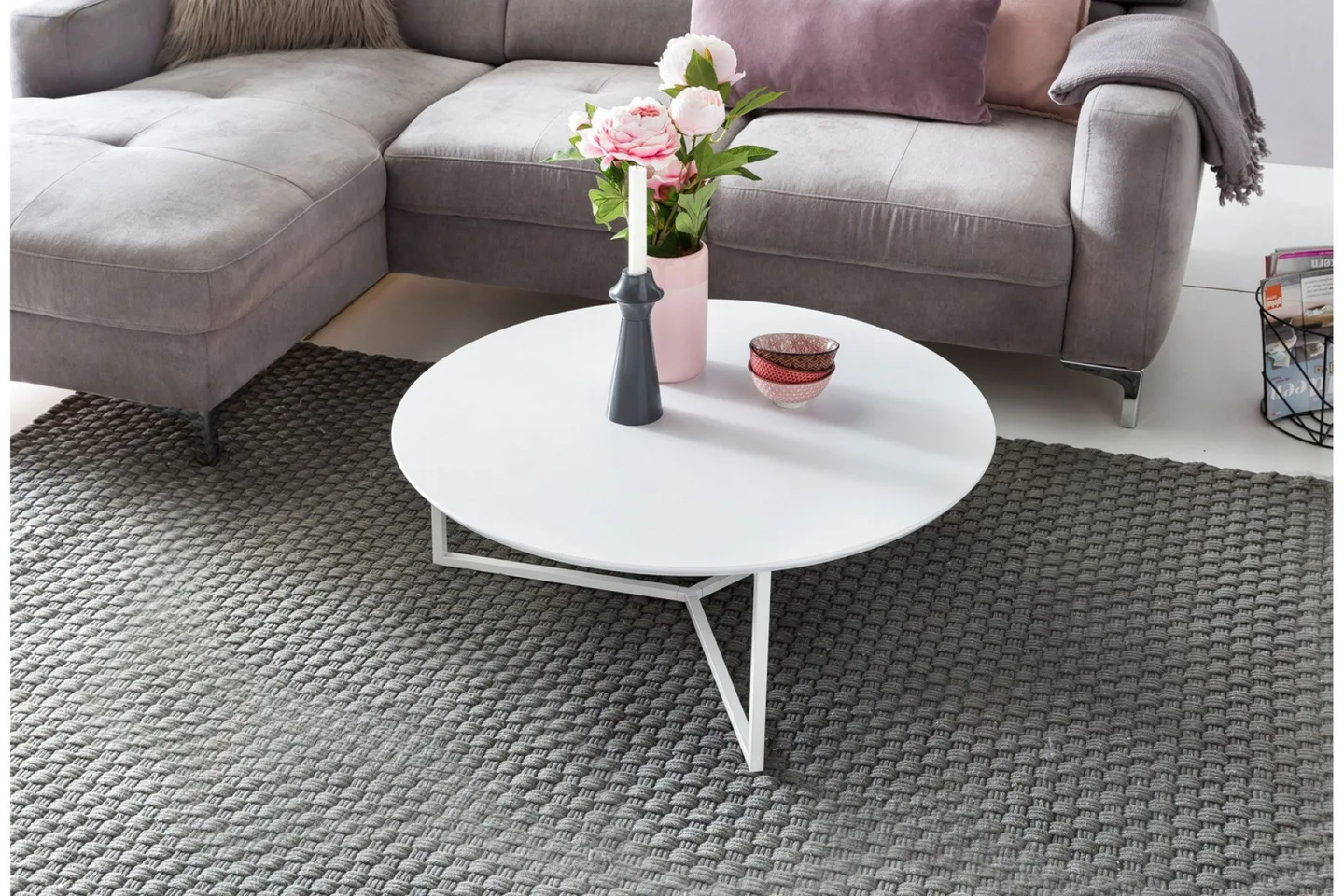 Giamanco Soffbord 80 cm Runt - Vit