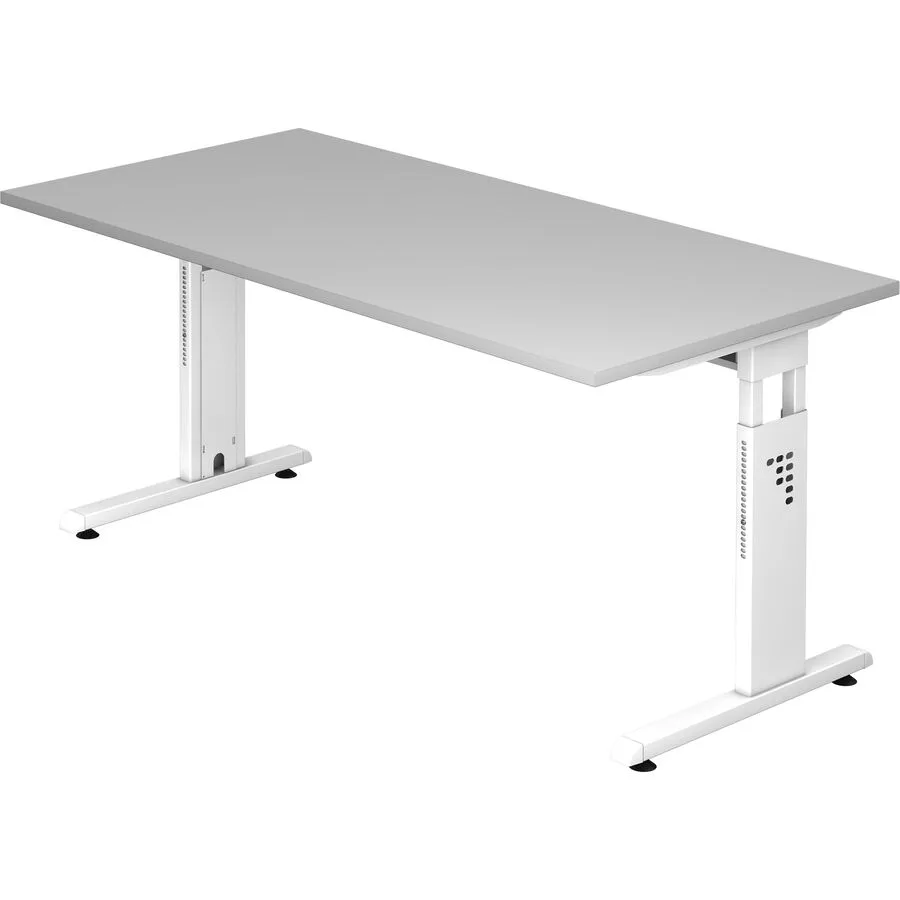 Schreibtisch Office grau Holzwerkstoff B 160 T 80 cm