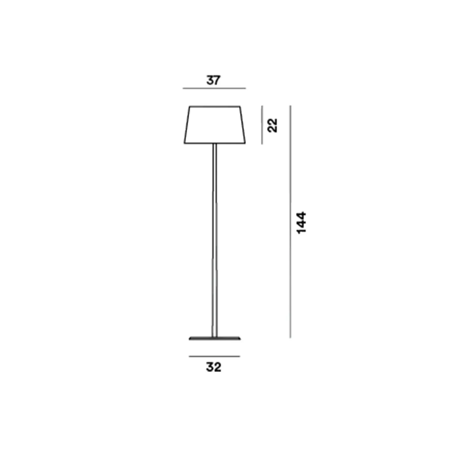 Lumiere XXL Stehleuchte Alu/Weiß - Foscarini - Wohnzimmer - Aluminium