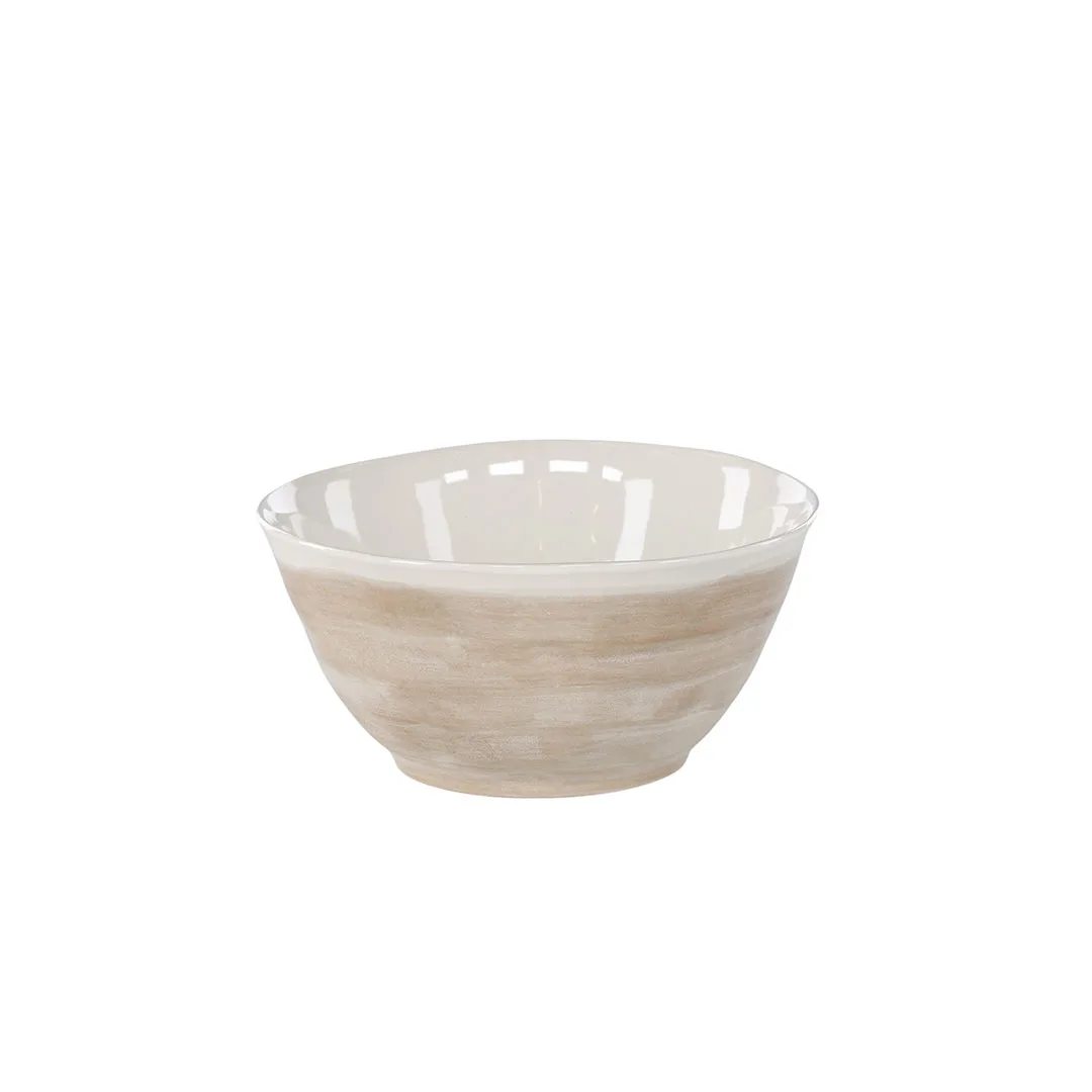 Jublie Schüssel Steingut beige.