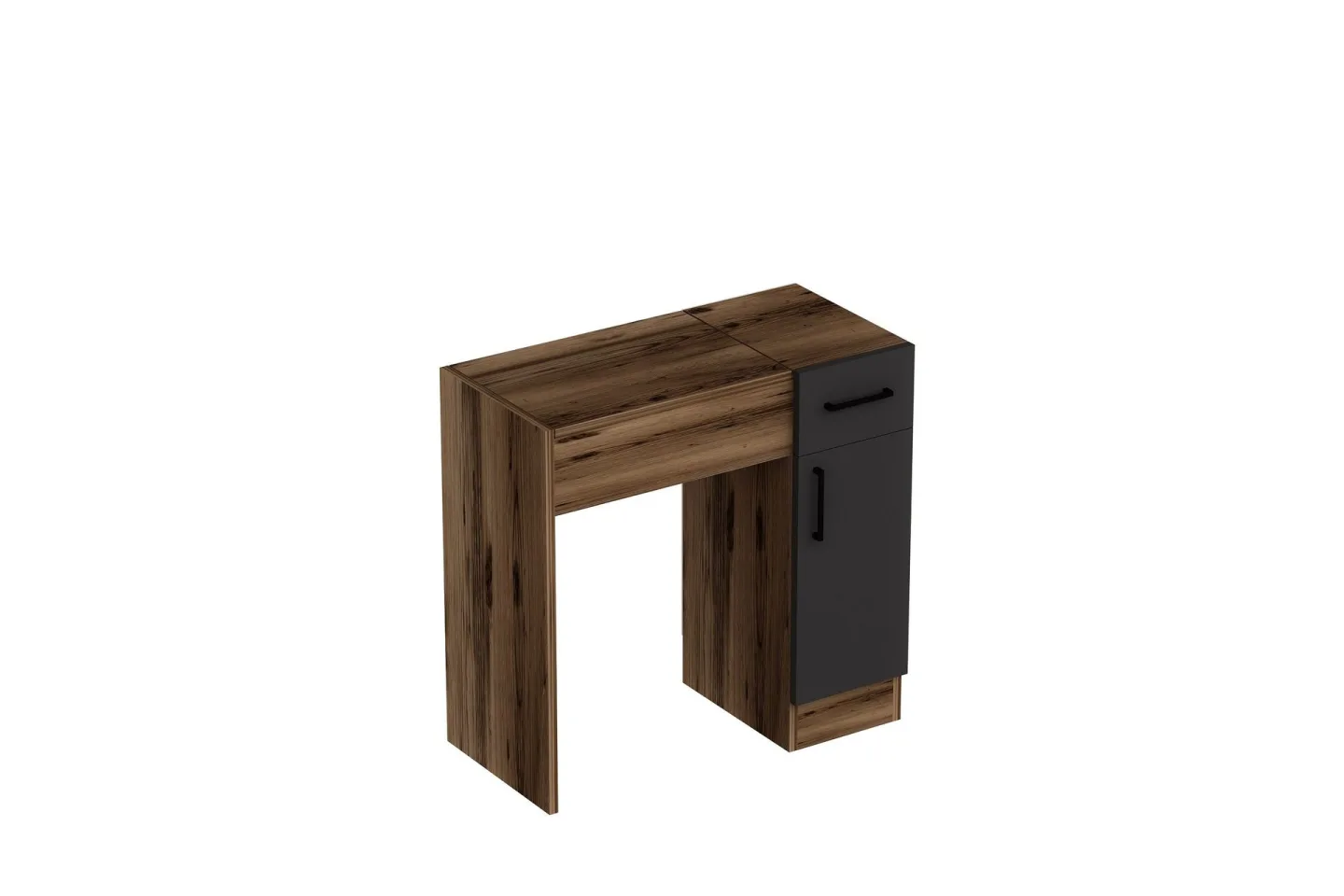 Elgar Sminkbord 77 cm - Ljusbrun/Antracit