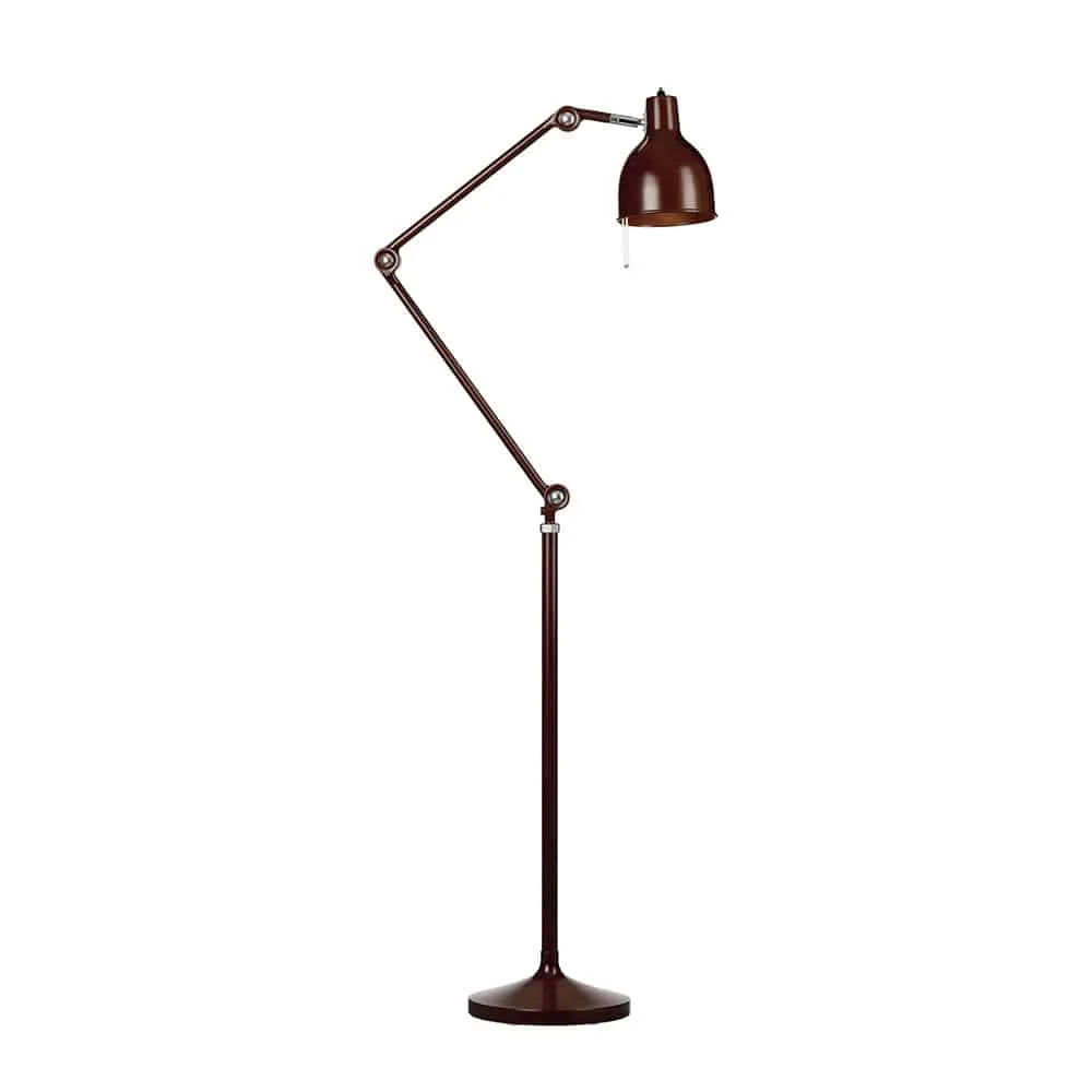 Örsjö PJ80 Golvlampa 2 armar Oxblod